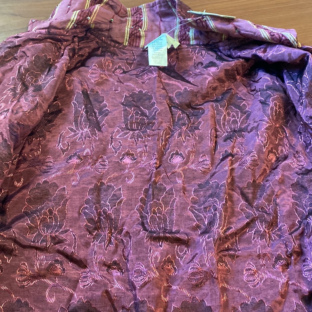 Burgundy Striped Reverse Jacket - Picture 5 of 5
